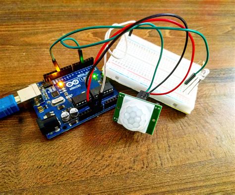 With the following example code, you can read out the <b>sensor</b> and control the on-board LED of the <b>Arduino</b> (connected to pin 13). . Arduino motion sensor project